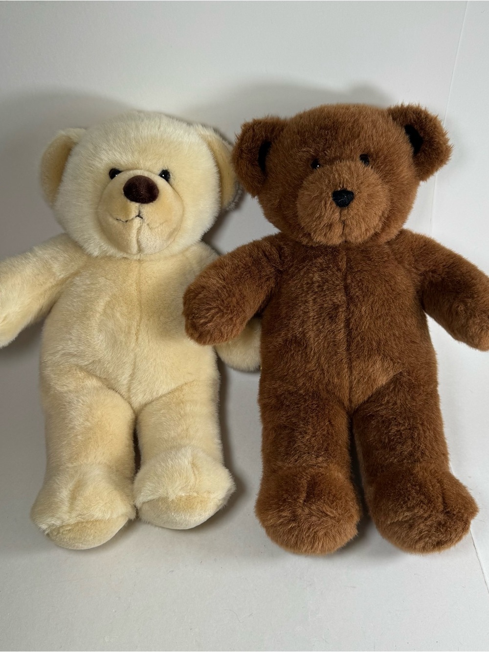 Build A Bear Plush Set Of 2 Beige And Brown Bear 15" Stuffed Animal Toys